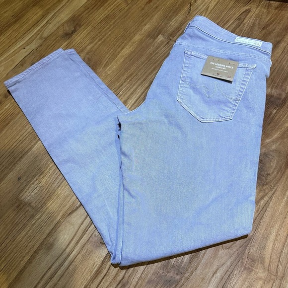 AG Adriano Goldschmied Women Legging Ankle Super Skinny Denim Jeans Lavender NWT - Picture 3 of 12